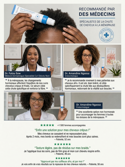 Sérum accélerateur de pousse cheveux afro